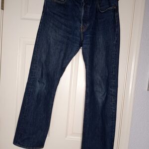 Levi's Men's 501 Original Fit Straight Leg Button Fly Blue Jeans 34x30